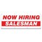 Signmission Now Hiring Salesman Banner Apply Inside Accepting Application Single Sided B-96-30302 - alternate 1